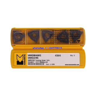 Original Kennametal WNMG080404-MS KC5010 Carbide Insert - Trigon 80° | Steel (10 PCS)
