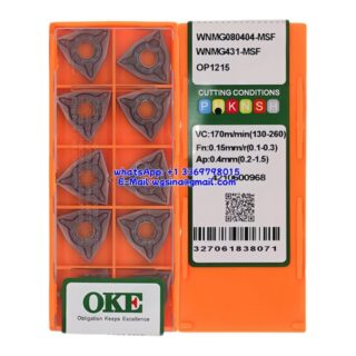 Original OKE WNMG080404-MSF OP1215 Carbide Insert - Trigon 80° (10 PCS)