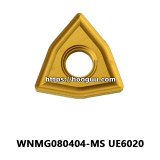Original Mitsubishi WNMG080404-MS UE6020 Carbide Turning Insert - Trigon 80° | Steel, Stainless Steel (10 PCS)