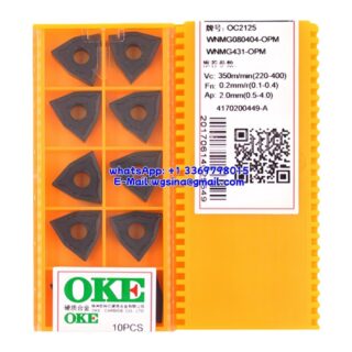 Original OKE WNMG080404-OPM OC2125 Carbide Insert - Trigon 80° (10 PCS)