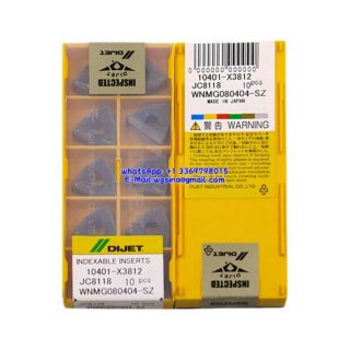 Original DIJET WNMG080404-SZ JC8118 Carbide Insert - Trigon 80° (10 PCS)