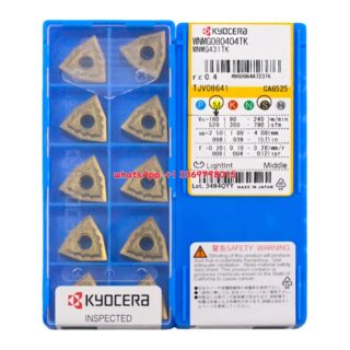 Original Kyocera WNMG080404-TK CA6525 Carbide Insert - Trigon 80° | Steel (10 PCS)