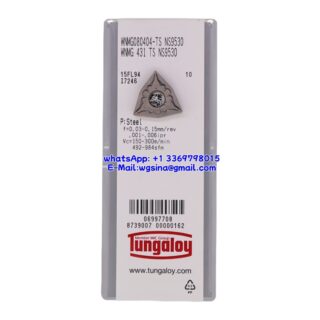 Original Tungaloy WNMG080404-TS-NS9530 NS9530 Carbide Insert - Trigon 80° (10 PCS)
