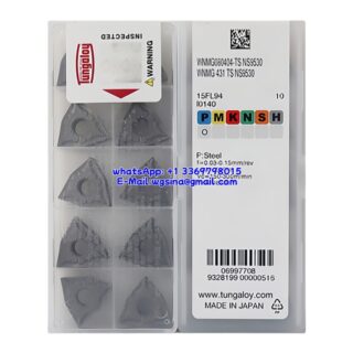 Original Tungaloy WNMG080404-TS NS9530 Carbide Insert - Trigon 80° (10 PCS)