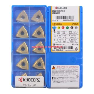 Original Kyocera WNMG080404 CA5525 Carbide Insert - Trigon 80° | Steel (10 PCS)