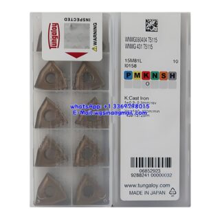 Original Tungaloy WNMG080404 T5115 Carbide Insert - Trigon 80° (10 PCS)