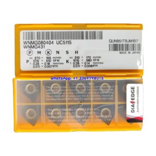 Original Mitsubishi WNMG080404 UC5115 Carbide Insert - Trigon 80° | Steel (10 PCS)