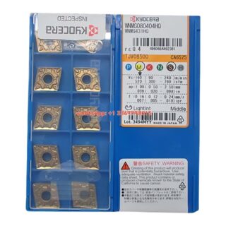 Original Kyocera WNMG080404HQ CA6525 Carbide Insert - Trigon 80° | Steel (10 PCS)
