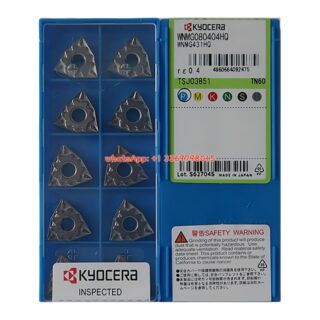 Original Kyocera WNMG080404HQ Carbide Insert - Trigon 80° (10 PCS) TN60 WNMG080404HQ TN60