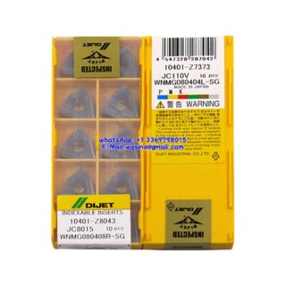 Original DIJET WNMG080404L-SG JC110V Carbide Insert - Trigon 80° (10 PCS)