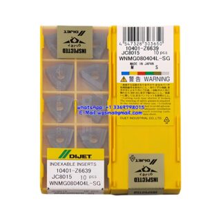 Original DIJET WNMG080404L-SG JC8015 Carbide Insert - Trigon 80° (10 PCS)