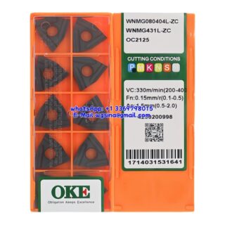 Original OKE WNMG080404L-ZC OC2125 Carbide Insert - Trigon 80° (10 PCS)