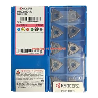 Original Kyocera WNMG080404-PG PV720 Carbide Turning Insert - Trigon 80° (10 PCS)