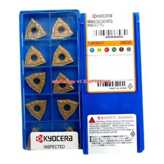 Original Kyocera WNMG080404-PQ CG225P Carbide Turning Insert - Trigon 80° (10 PCS)