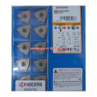 Original Kyocera WNMG080404PS CA6525 Carbide Insert - Trigon 80° | Steel (10 PCS)