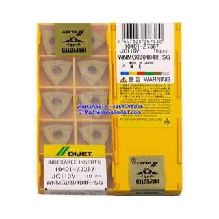 Original DIJET WNMG080404R-SG JC110V Carbide Insert - Trigon 80° (10 PCS)