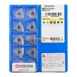 Original Kyocera WNMG080408-AH Carbide Insert - Trigon 80° (10 PCS) KW10 WNMG080408-AH KW10