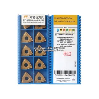 Original Gesac WNMG080408-GM GP1225 Carbide Insert - Trigon 80°