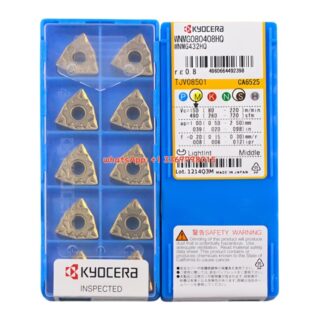 Original Kyocera WNMG080408-HQ CA6525 Carbide Insert - Trigon 80° | Steel (10 PCS)