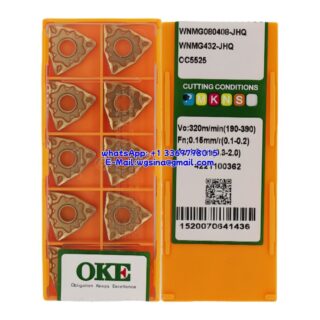 Original OKE WNMG080408-JHQ OC5525 Carbide Insert - Trigon 80° (10 PCS)