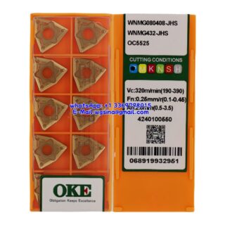 Original OKE WNMG080408-JHS OC5525 Carbide Insert - Trigon 80° (10 PCS)
