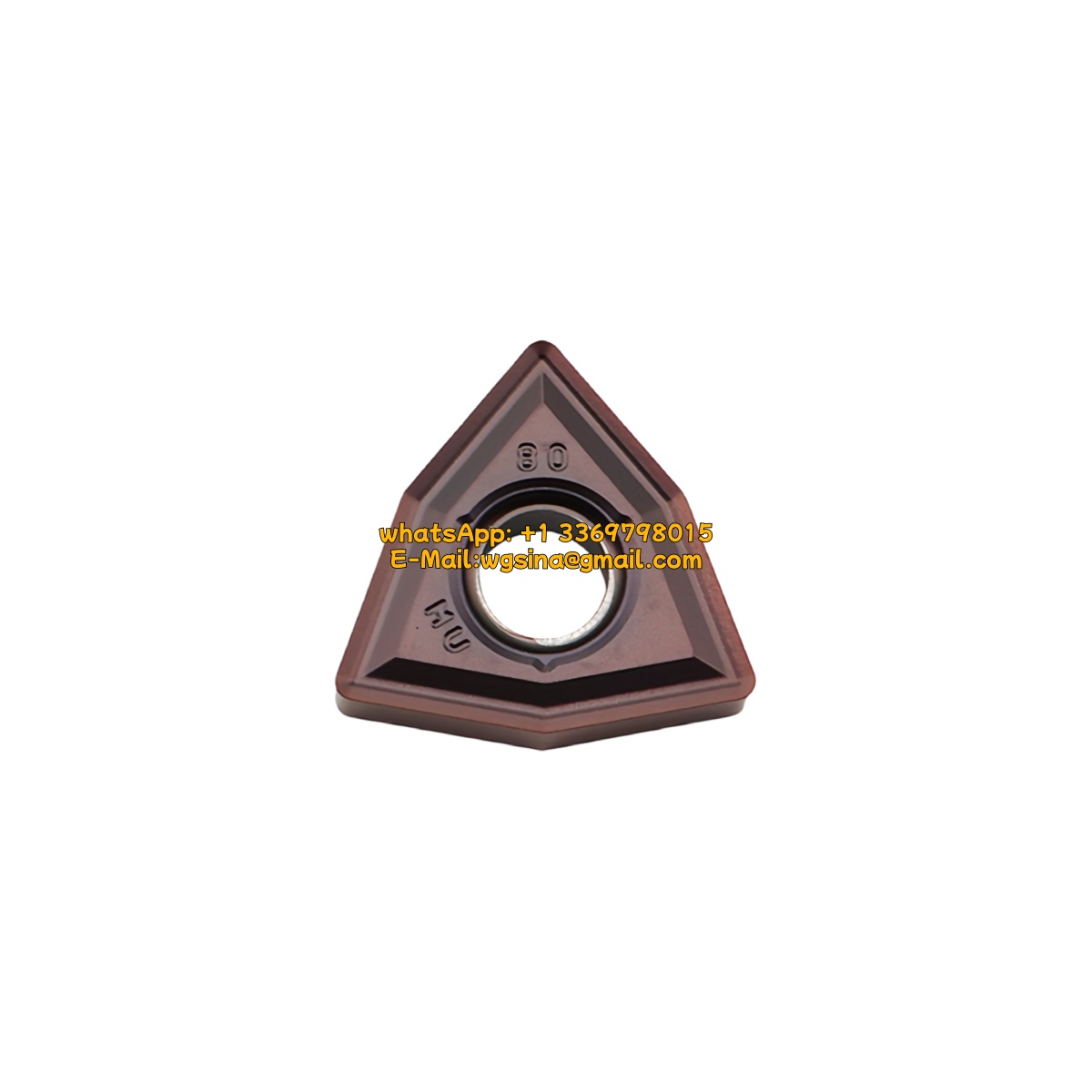 CNC WNMG080408-JMU OP1415 Carbide Insert - Trigon 80° | Steel & More (10 PCS)