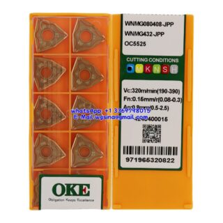 Original OKE WNMG080408-JPP OC5525 Carbide Insert - Trigon 80° (10 PCS)