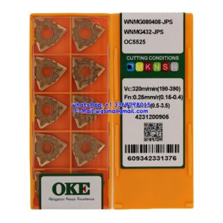 Original OKE WNMG080408-JPS OC5525 Carbide Insert - Trigon 80° (10 PCS)