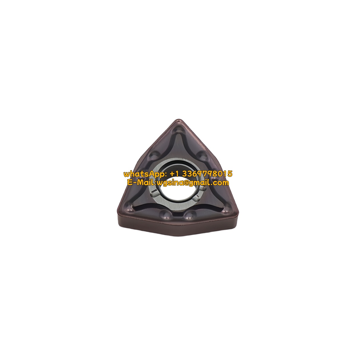 CNC WNMG080408-MAL OPC349 Carbide Insert - Trigon 80° | Steel, Stainless Steel (10 PCS)
