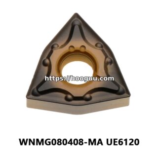 Original Mitsubishi WNMG080408-MA UE6120 Carbide Turning Insert - Trigon 80° | Steel, Stainless Steel (10 PCS)