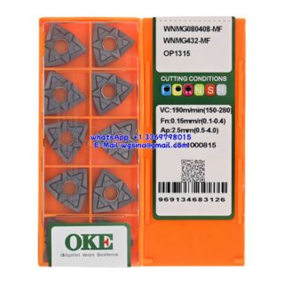 Original OKE WNMG080408-MF OP1315 Carbide Insert - Trigon 80° (10 PCS)