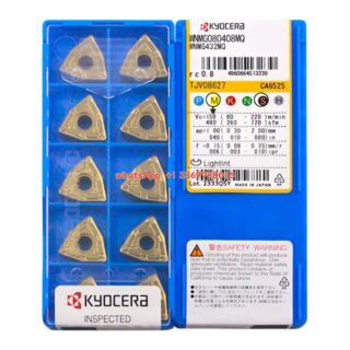 Original Kyocera WNMG080408-MQ CA6525 Carbide Insert - Trigon 80° | Steel (10 PCS)