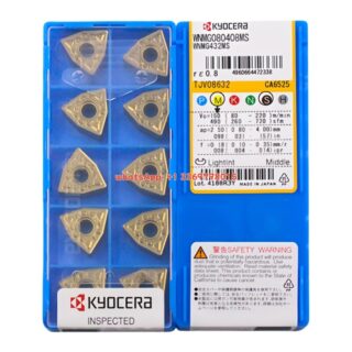 Original Kyocera WNMG080408-MS CA6525 Carbide Insert - Trigon 80° | Steel (10 PCS)