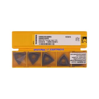 Original Kennametal WNMG080408-MS KC5010 Carbide Insert - Trigon 80° | Steel (10 PCS)