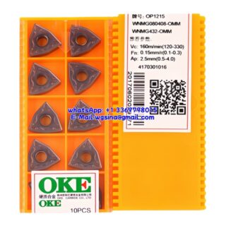 Original OKE WNMG080408-OMM OP1215 Carbide Insert - Trigon 80° (10 PCS)