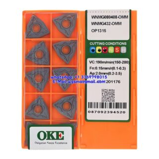 Original OKE WNMG080408-OMM OP1315 Carbide Insert - Trigon 80° (10 PCS)