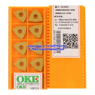 Original OKE WNMG080408-OPM OC2025 Carbide Insert - Trigon 80° (10 PCS)