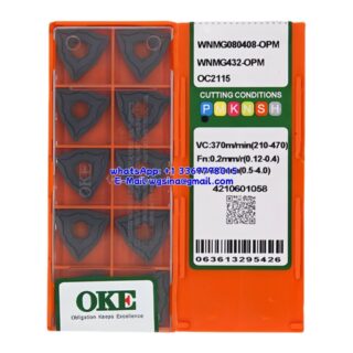 Original OKE WNMG080408-OPM OC2115 Carbide Insert - Trigon 80° (10 PCS)