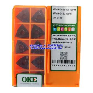 Original OKE WNMG080408-OPM OC2125 Carbide Insert - Trigon 80° (10 PCS)