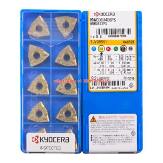 Original Kyocera WNMG080408-PS CA6525 Carbide Insert - Trigon 80° | Steel (10 PCS)