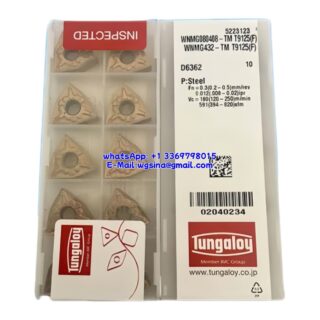 Original Tungaloy WNMG080408-TM T9125 Carbide Insert - Trigon 80° | Steel (10 PCS) WNMG080408-TM T9125(F)