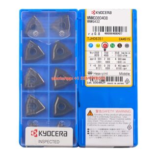 Original Kyocera WNMG080408 CA5525 Carbide Turning Insert - Trigon 80° | Steel (10 PCS)