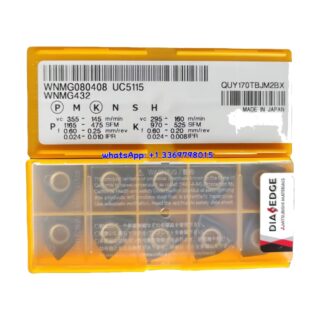 Original Mitsubishi WNMG080408 UC5115 Carbide Insert - Trigon 80° | Steel (10 PCS)