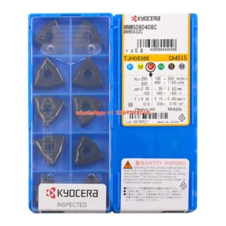Original Kyocera WNMG080408-CQ CA4515 Carbide Turning Insert - Trigon 80° (10 PCS)