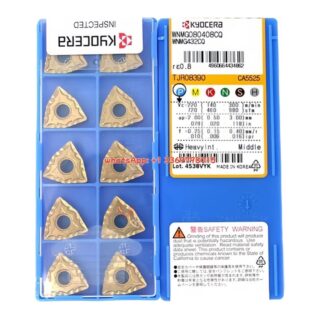 Original Kyocera WNMG080408CQ CA5525 Carbide Insert - Trigon 80° | Steel (10 PCS)