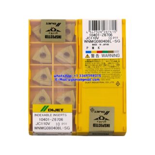 Original DIJET WNMG080408L-SG JC110V Carbide Insert - Trigon 80° (10 PCS)