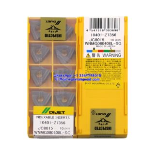 Original DIJET WNMG080408L-SG JC8015 Carbide Insert - Trigon 80° (10 PCS)