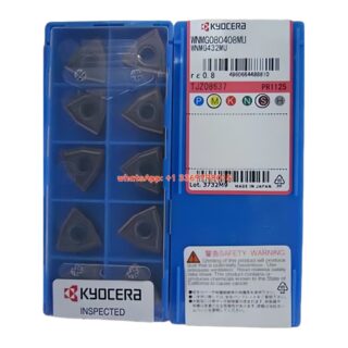 Original Kyocera WNMG080408-MU PR1125 Carbide Turning Insert - Trigon 80° (10 PCS)