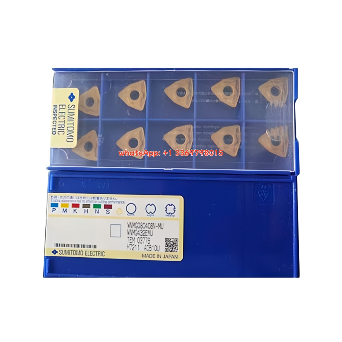 Sumitomo WNMG080408N-MU AC510U Carbide Insert - Trigon 80° | Super Alloy (10 PCS)