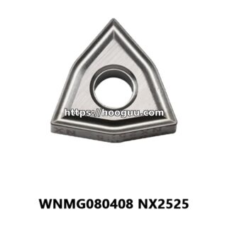 Original Mitsubishi WNMG080408 NX2525 Carbide Turning Insert - Trigon 80° | Steel, Stainless Steel (10 PCS)